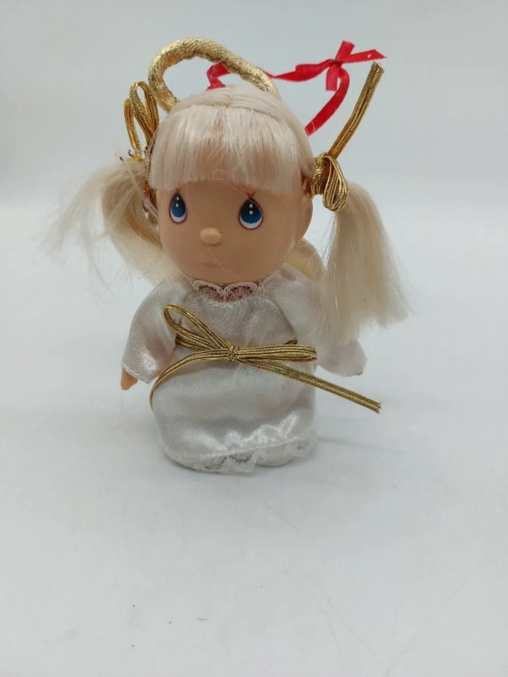 Enesco PM Angel HI Babies Precious Moments Doll Ornament Blonde Blue Eye 1995
